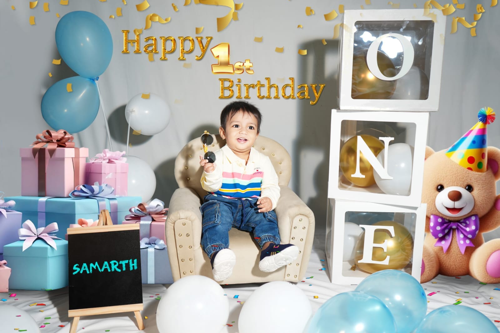 Birthday Theme Boy (1 Yr Old)